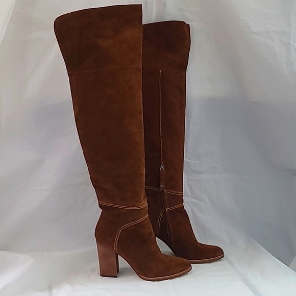 Dolce Vita Long Boots | Women's 8 | Beown Suede - Picture 1 of 15